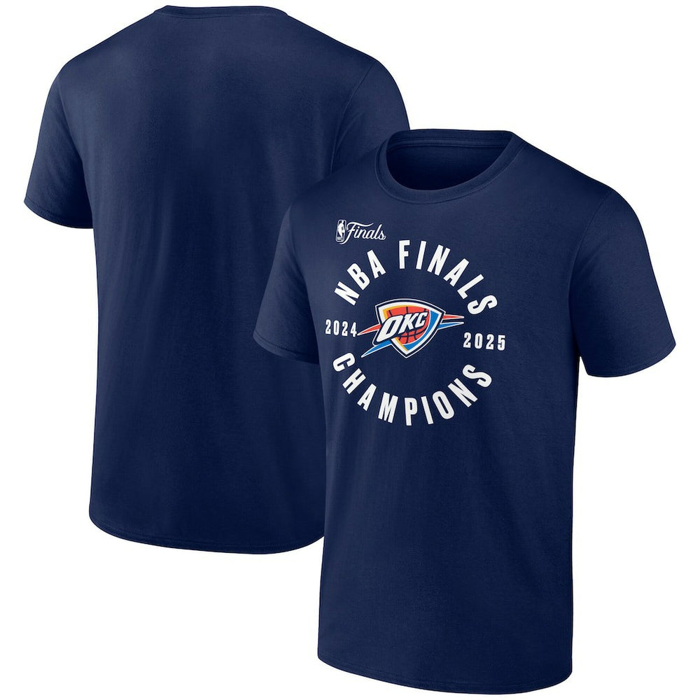 Oklahoma City Thunder 2025 NBA Finals Champions Offensive Rebound T-Shirt Navy