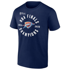 Oklahoma City Thunder 2025 NBA Finals Champions Offensive Rebound T-Shirt Navy