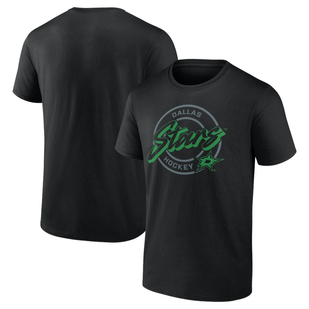 NHL Dallas Stars Colorblock Puck T-Shirt - Black