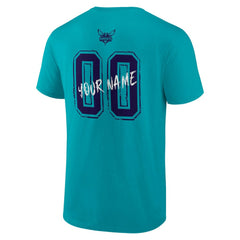 Charlotte Hornets Hustle Custom T-Shirt Teal
