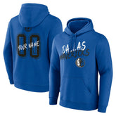 Dallas Mavericks Hustle Custom Pullover Hoodie Blue