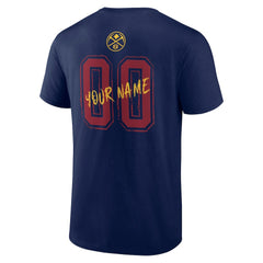 Denver Nuggets Hustle Custom T-Shirt Navy