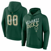 Milwaukee Bucks Hustle Custom Pullover Hoodie Hunter Green