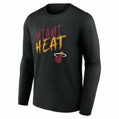 Miami Heat Hustle Custom Long Sleeve T-Shirt Black