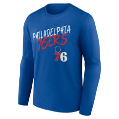 Philadelphia 76ers Hustle Custom Long Sleeve T-Shirt Royal