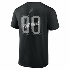 San Antonio Spurs Hustle Custom T-Shirt Black