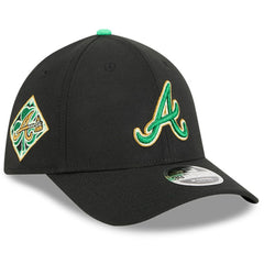 Atlanta Braves New Era 2026 St. Patrick's Day 39THIRTY Flex Hat - Black Hats