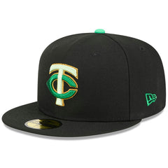 Minnesota Twins New Era 2026 St. Patrick's Day 59FIFTY Fitted Hat - Black Hats