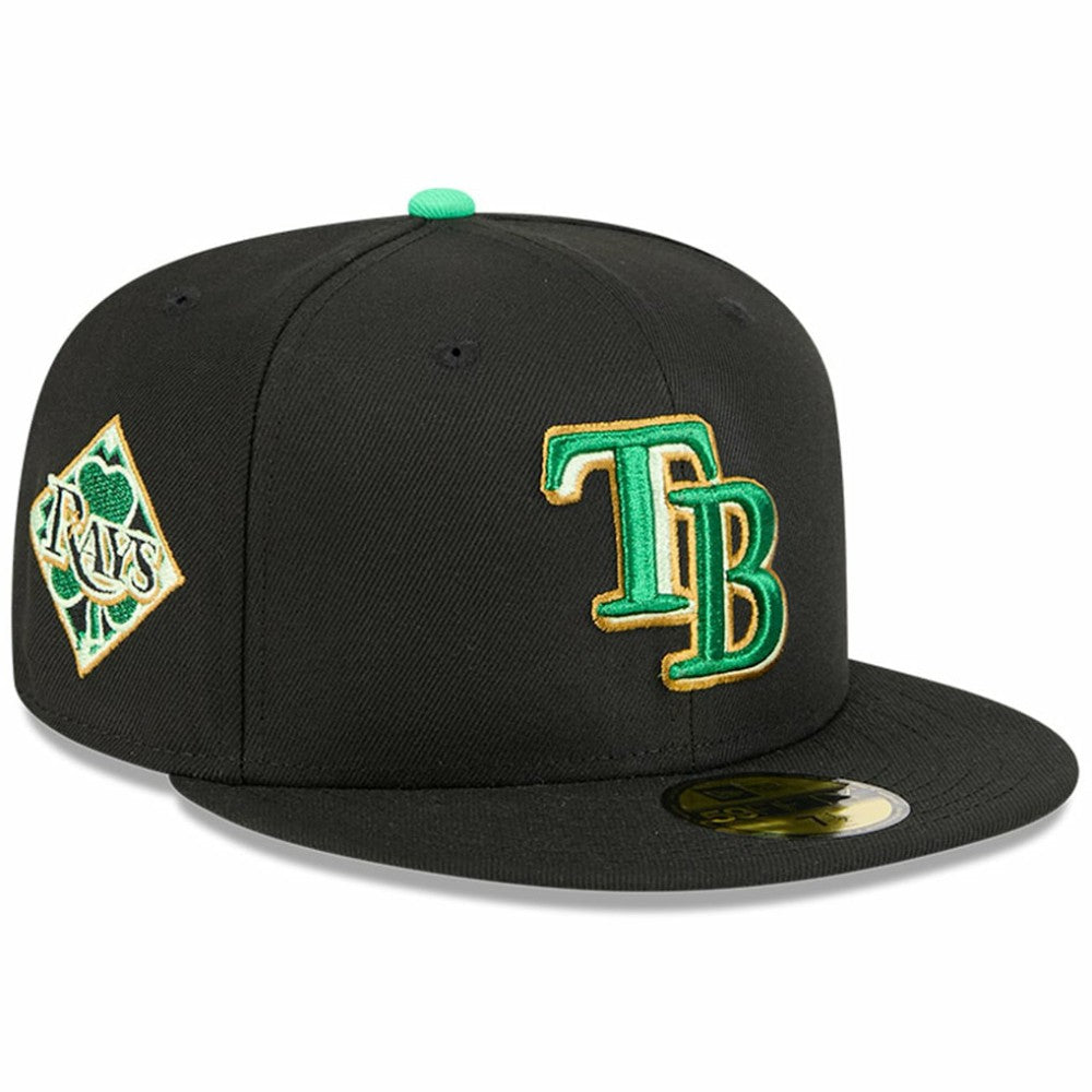 Tampa Bay Rays New Era 2026 St. Patrick's Day 59FIFTY Fitted Hat - Black Hats