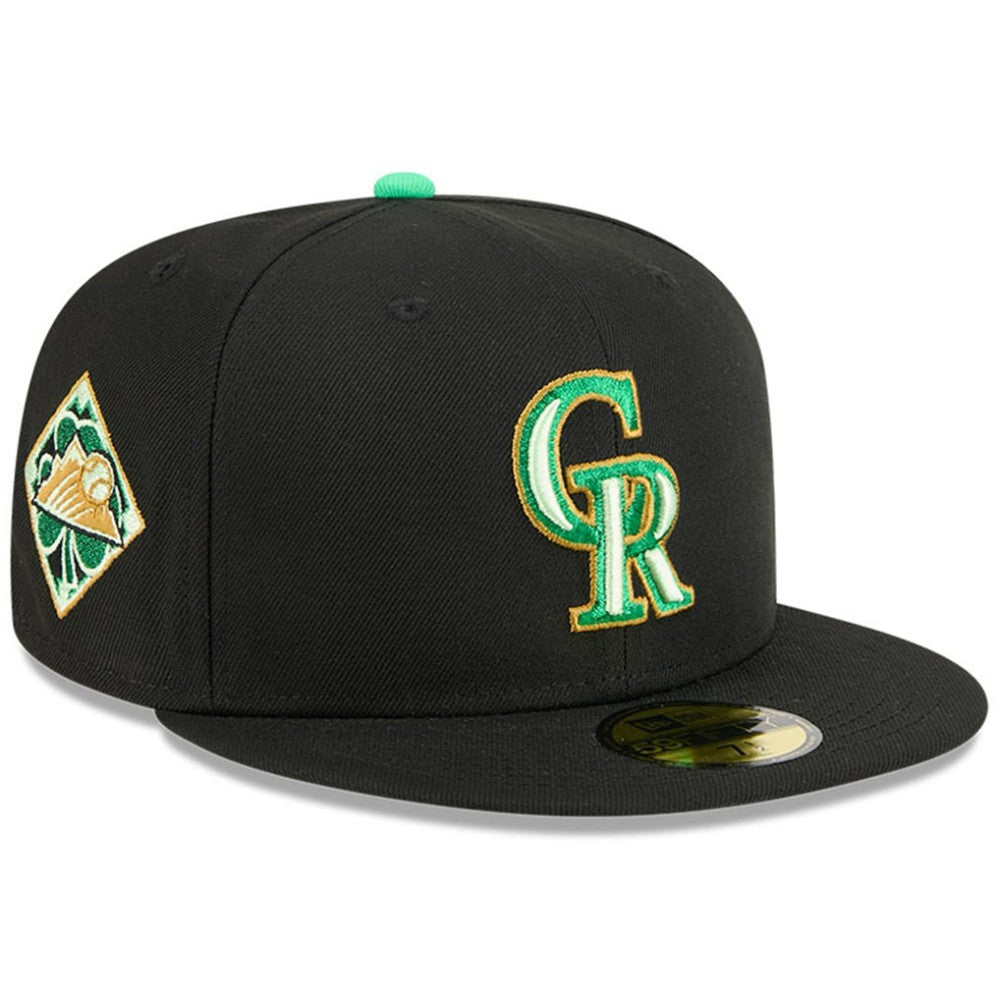 Colorado Rockies New Era 2026 St. Patrick's Day 59FIFTY Fitted Hat - Black Hats
