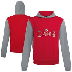 NHL New Jersey Devils Levelwear Ultimate Journey Pullover Hoodie - Red/Gray
