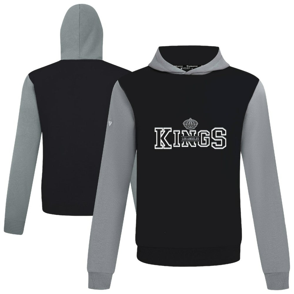 NHL Los Angeles Kings Levelwear Ultimate Journey Pullover Hoodie - Black/Gray