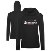 NHL Colorado Avalanche Levelwear Women's Slender Monument Raglan Pullover Hoodie - Black