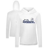 NHL Tampa Bay Lightning Levelwear Women's Slender Monument Raglan Pullover Hoodie - White
