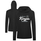 NHL Los Angeles Kings Levelwear Women's Slender Monument Raglan Pullover Hoodie - Black