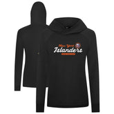 NHL New York Islanders Levelwear Women's Slender Monument Raglan Pullover Hoodie - Black
