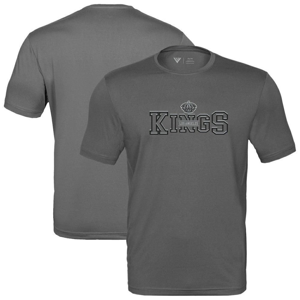 NHL Los Angeles Kings Levelwear Anthem Journey Performance T-Shirt - Charcoal