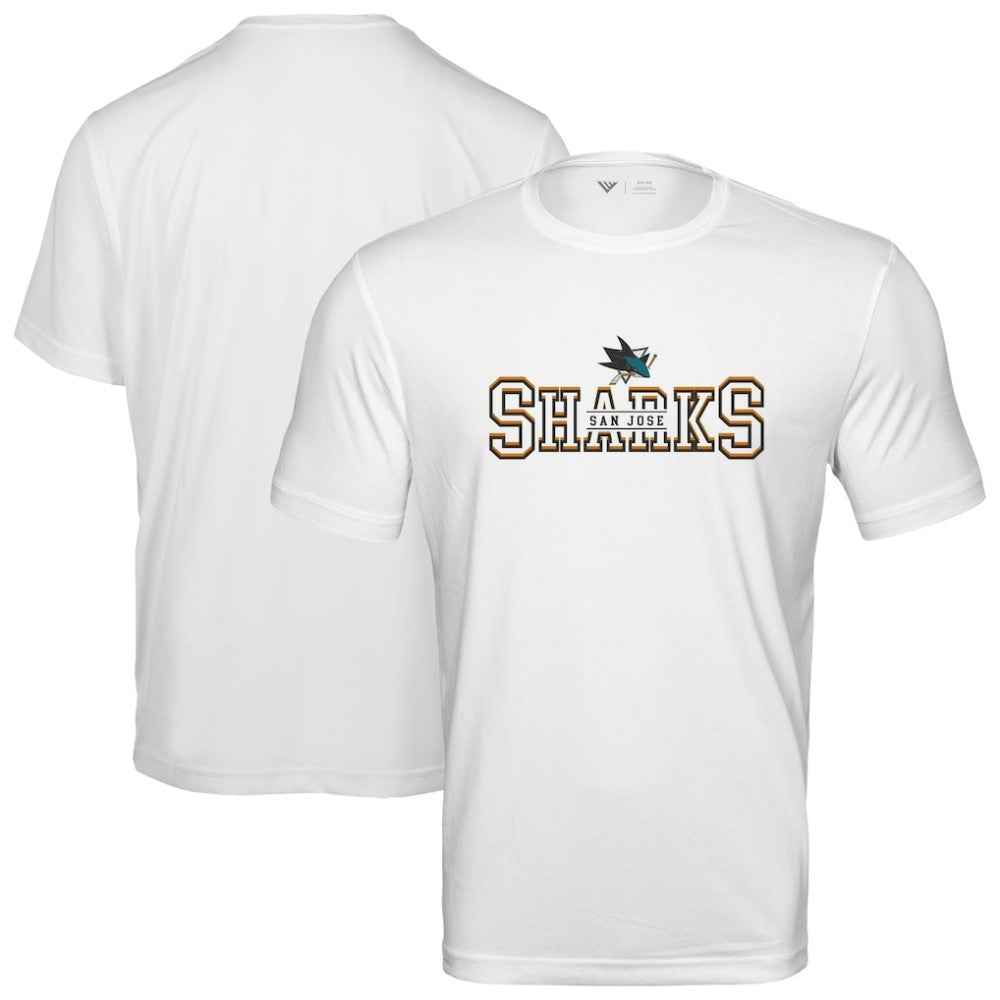 NHL San Jose Sharks Levelwear Anthem Journey Performance T-Shirt - White