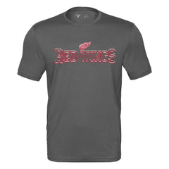 NHL Detroit Red Wings Levelwear Anthem Journey Performance T-Shirt - Charcoal