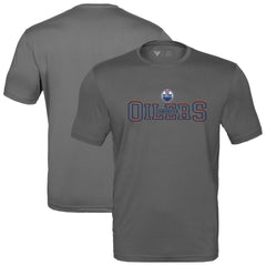 NHL Edmonton Oilers Levelwear Anthem Journey Performance T-Shirt - Charcoal
