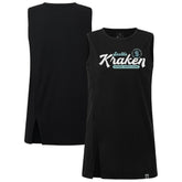 NHL Seattle Kraken Levelwear Women's Influx Monument Tank Top - Black