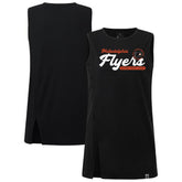 NHL Philadelphia Flyers Levelwear Women's Influx Monument Tank Top - Black