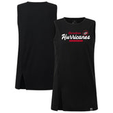 NHL Carolina Hurricanes Levelwear Women's Influx Monument Tank Top - Black