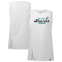 NHL San Jose Sharks Levelwear Women's Influx Monument Tank Top - White