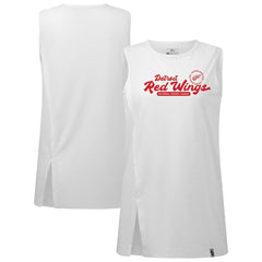 NHL Detroit Red Wings Levelwear Women's Influx Monument Tank Top - White