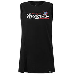 NHL New York Rangers Levelwear Women's Influx Monument Tank Top - Black