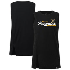 NHL Pittsburgh Penguins Levelwear Women's Influx Monument Tank Top - Black