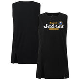 NHL Buffalo Sabres Levelwear Women's Influx Monument Tank Top - Black