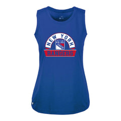 NHL New York Rangers Levelwear Women's Macy Banner Arch Tank Top - Royal
