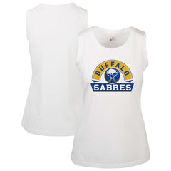 NHL Buffalo Sabres Levelwear Women's Macy Banner Arch Tank Top - White