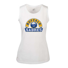 NHL Buffalo Sabres Levelwear Women's Macy Banner Arch Tank Top - White