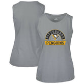 NHL Pittsburgh Penguins Levelwear Women's Macy Banner Arch Tank Top - Gray