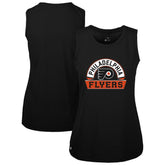 NHL Philadelphia Flyers Levelwear Women's Macy Banner Arch Tank Top - Black