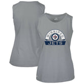 NHL Winnipeg Jets Levelwear Women's Macy Banner Arch Tank Top - Gray
