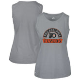 NHL Philadelphia Flyers Levelwear Women's Macy Banner Arch Tank Top - Gray