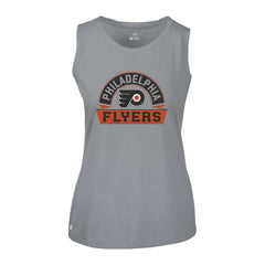 NHL Philadelphia Flyers Levelwear Women's Macy Banner Arch Tank Top - Gray