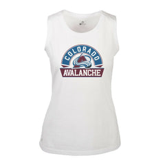 NHL Colorado Avalanche Levelwear Women's Macy Banner Arch Tank Top - White