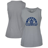 NHL Toronto Maple Leafs Levelwear Women's Macy Banner Arch Tank Top - Gray