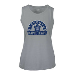 NHL Toronto Maple Leafs Levelwear Women's Macy Banner Arch Tank Top - Gray