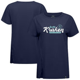 NHL Seattle Kraken Levelwear Women's Influx Monument T-Shirt - Deep Sea Blue
