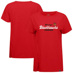 NHL Chicago Blackhawks Levelwear Women's Influx Monument T-Shirt - Red
