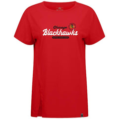 NHL Chicago Blackhawks Levelwear Women's Influx Monument T-Shirt - Red