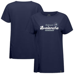 NHL Colorado Avalanche Levelwear Women's Influx Monument T-Shirt - Navy