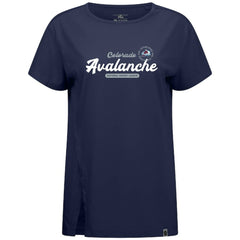 NHL Colorado Avalanche Levelwear Women's Influx Monument T-Shirt - Navy