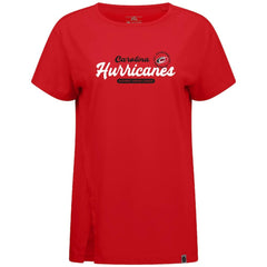 NHL Carolina Hurricanes Levelwear Women's Influx Monument T-Shirt - Red