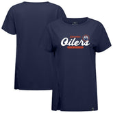 NHL Edmonton Oilers Levelwear Women's Influx Monument T-Shirt - Navy